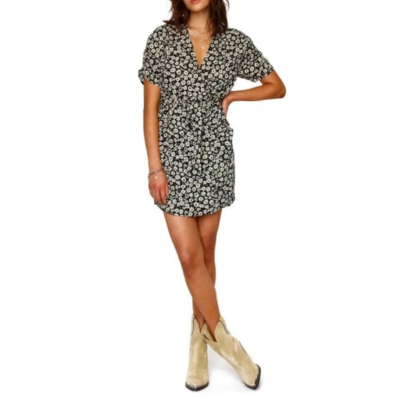 Heartloom Dresses & Skirts - REVOLVE Heartloom Nova Dress in Onyx Black and Taupe Floral